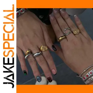 Elegant Gold Stainless Steel Stackable Ring