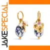 Elegant Stainless Steel Gold Drop Earrings for Women