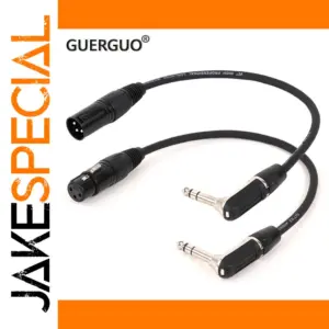 Professional 6.35mm TRS XLR Audio Extension Cable