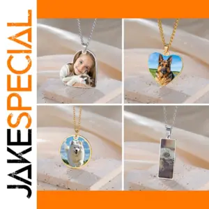 Personalized Stainless Steel Photo Pendant Necklace