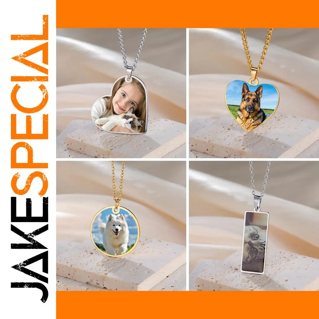 Personalized Stainless Steel Photo Pendant Necklace 1 Personalized Stainless Steel Photo Pendant Necklace