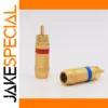 Premium VR009G Gold RCA Connectors Set