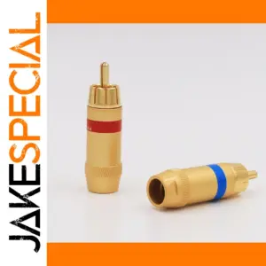 Premium VR009G Gold RCA Connectors Set