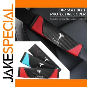 Carbon Fiber Seat Belt Cover Set for Vehicles