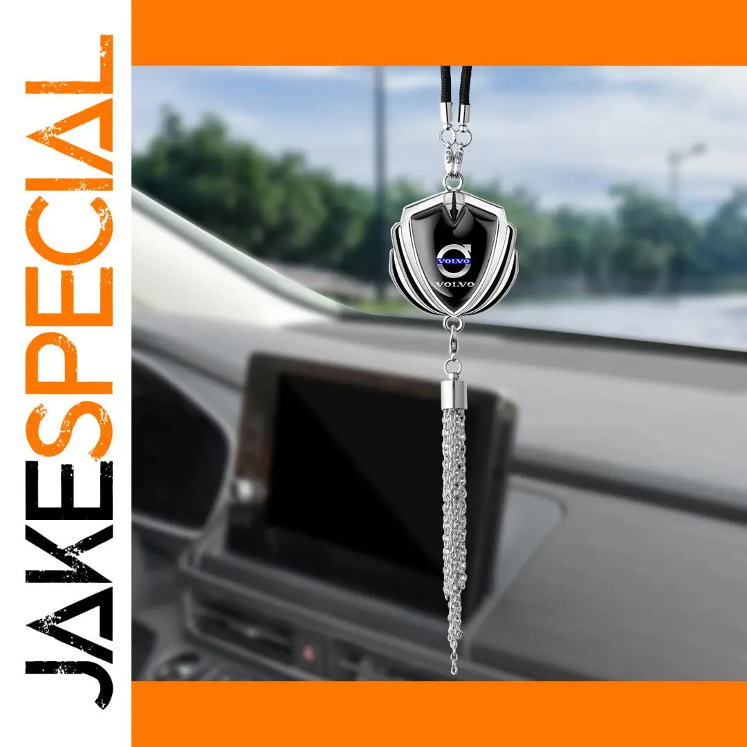 Metal Car Rearview Mirror Pendant with Logo 1 Metal Car Rearview Mirror Pendant with Logo