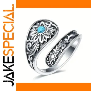 Vintage Sunflower Ring for Women