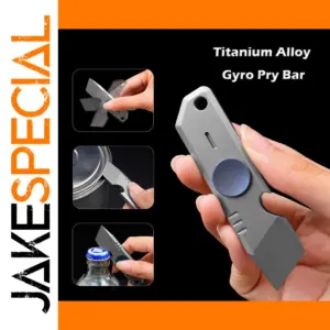Titanium Alloy Gyro Pry Bar with Bottle Opener