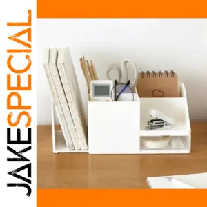 Multi-Compartment Desk Organizer in Grey or White