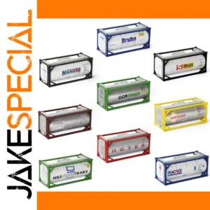 HO Scale 20ft Tank Container Set by Evemodel