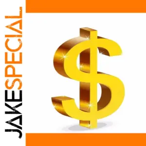 Bright Gold 3D Dollar Sign for Wealth