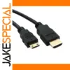 Mini HDMI to HDMI Mini Cable 56 cm, Gold-Plated Connectors