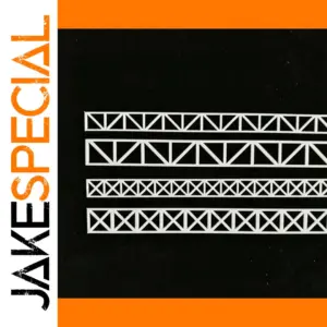 White Truss Bridge Model for Scale Layouts
