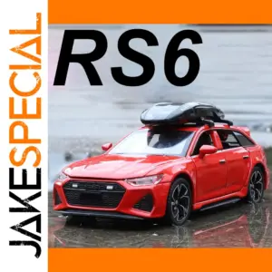 Vibrant Red 1:32 RS6 Diecast Car Model