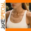 Gold-Tone Stainless Steel Layered Necklace JDN0107028