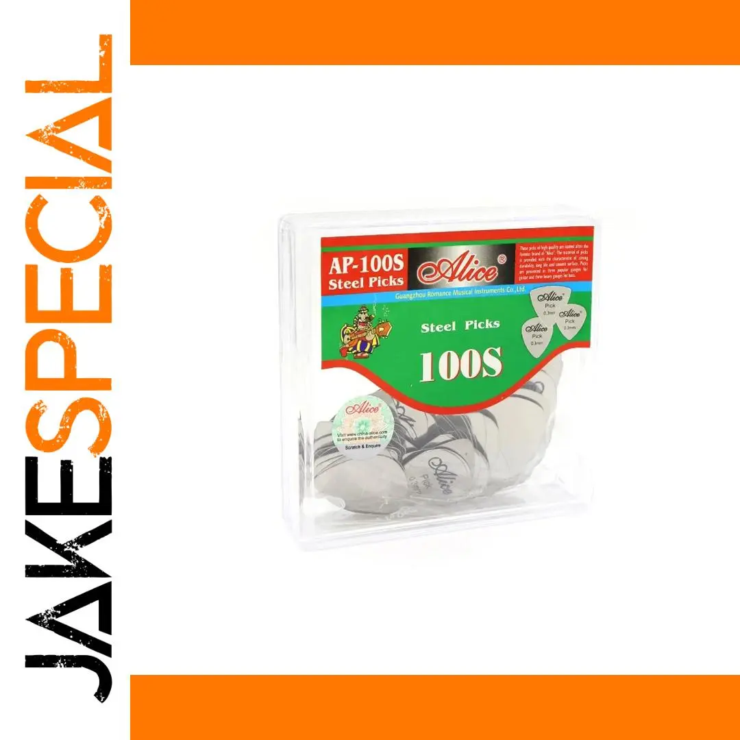 Stainless Steel Heart Guitar Picks Set of 100 1 Stainless Steel Heart Guitar Picks Set of 100