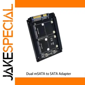 Dual mSATA to SATA Adapter Enclosure