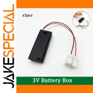 Black 3V Battery Holder Set for Models