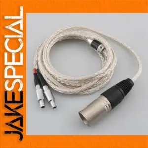 Premium Silver-Plated XLR Headphone Cable for Sennheiser