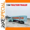 Miniature Blue Traction Trailer Truck Model
