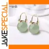 Elegant Jade Bead Earrings for Women