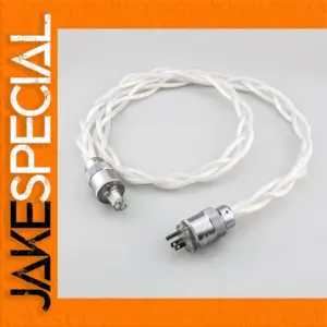 Premium 5N OCC Silver Power Cable for Audio