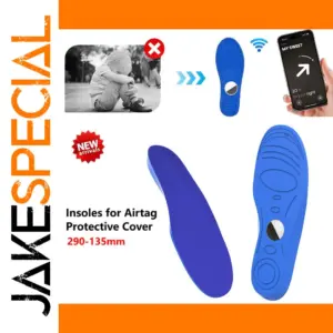 Blue AirTag Shoe Insoles with Secure Compartment