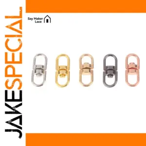 16x7mm Zinc Alloy Swivel Key Rings Pack of 20