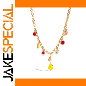 Vibrant Stainless Steel Fruit Necklace for Women