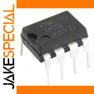AT24C02 EEPROM Chips Set of 10 DIP8 Pack