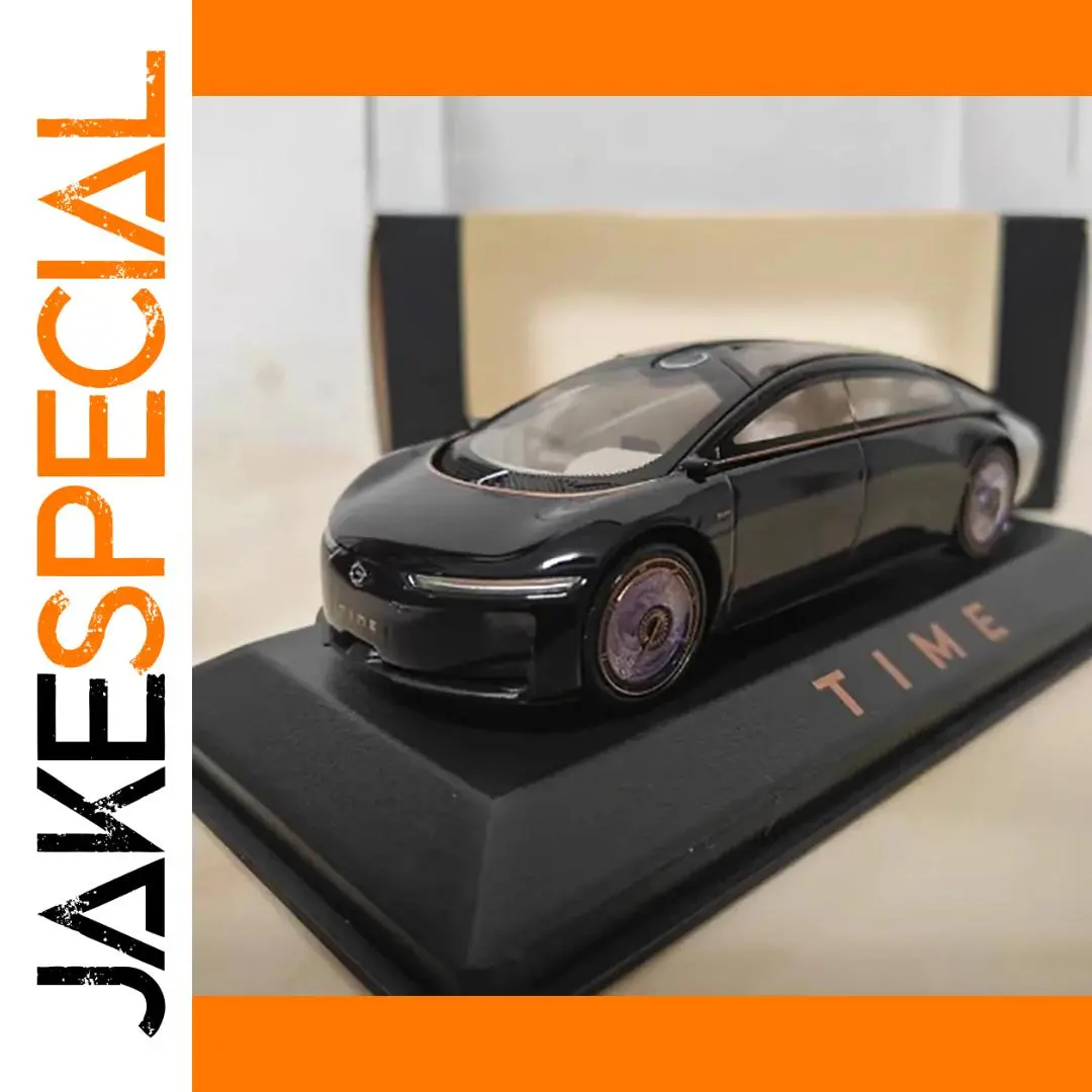 Black 1:43 Scale Diecast Model Car by Time 1 Black 1:43 Scale Diecast Model Car by Time