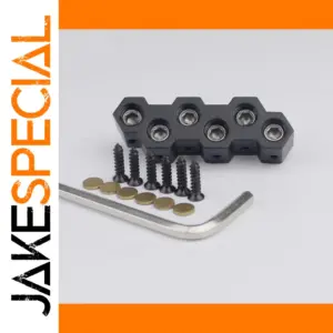 6-String Headless Bass Bridge with Locking Mechanisms