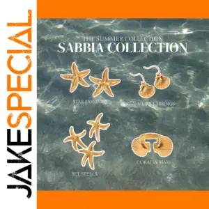 Gold Stainless Steel Starfish Earrings