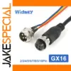 Waterproof GX16 Aviation Connector IP68 2-9 Pin