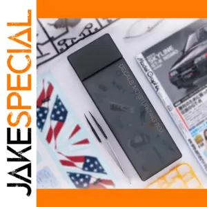 Decal Storage Box with Tweezers for Gundam Models