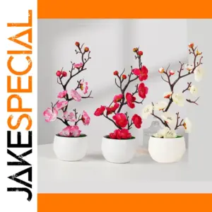 Elegant 30cm Artificial Flower Tree with Silk Blooms