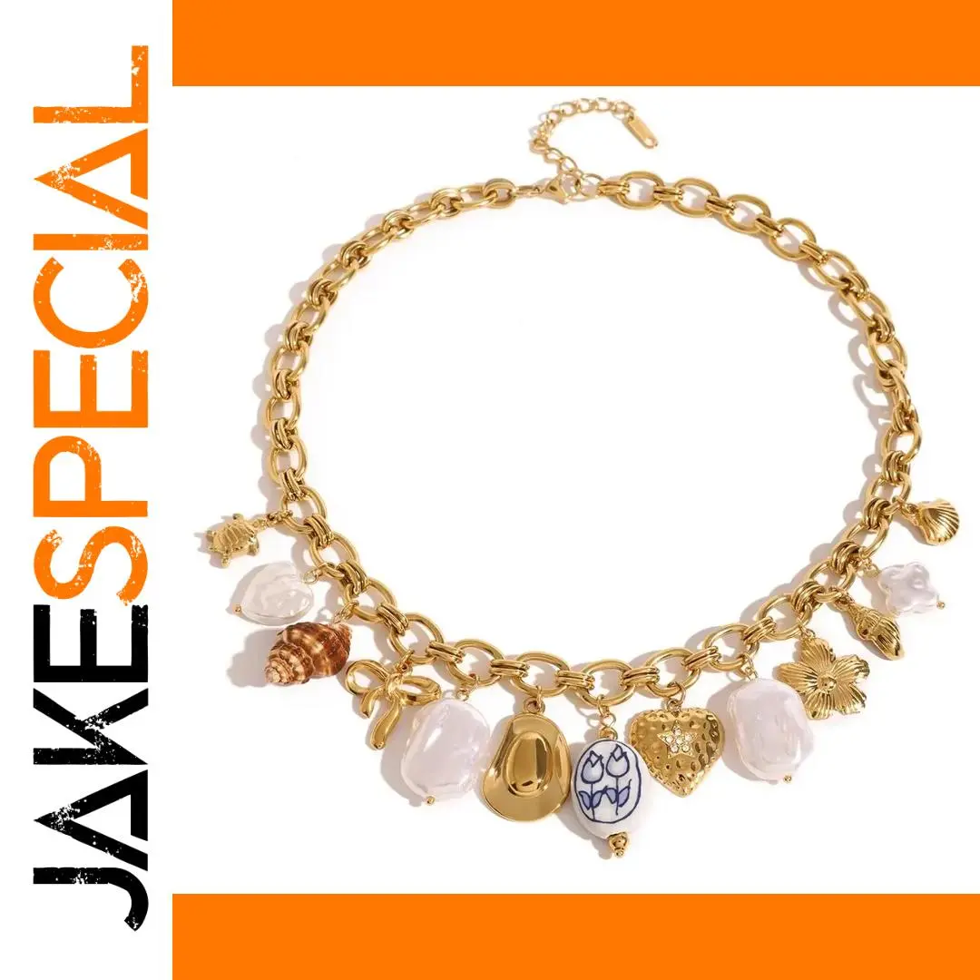 Stainless Steel Nautical Beach Necklace 1 Stainless Steel Nautical Beach Necklace