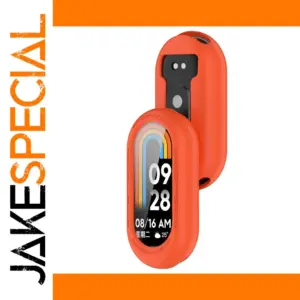 Vibrant Orange Silicone Case for Xiaomi Mi Band 8