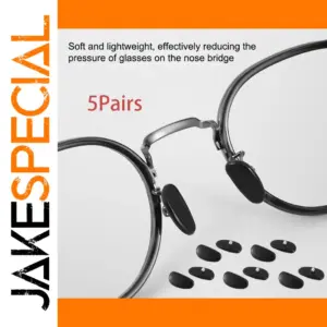 Silicone Nose Pads for Titanium Glasses (5 Pairs)