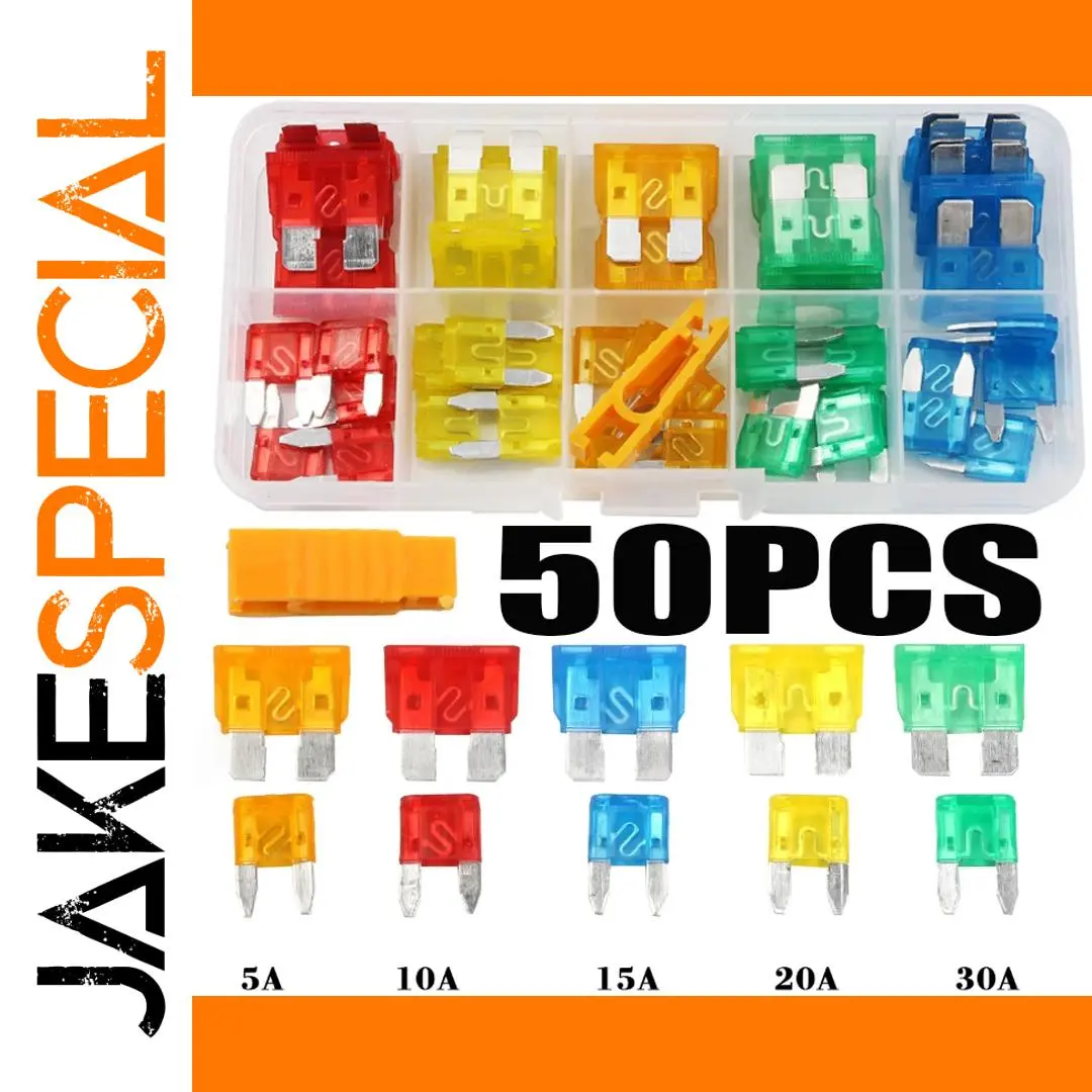 Automotive Fuse Kit with 50 Blades 1 Automotive Fuse Kit with 50 Blades