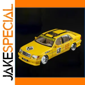 Yellow 1/24 Scale Mercedes-Benz W140 300SEL Model