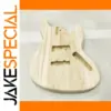 Natural DIY JB Electric Bass Body in Log Color