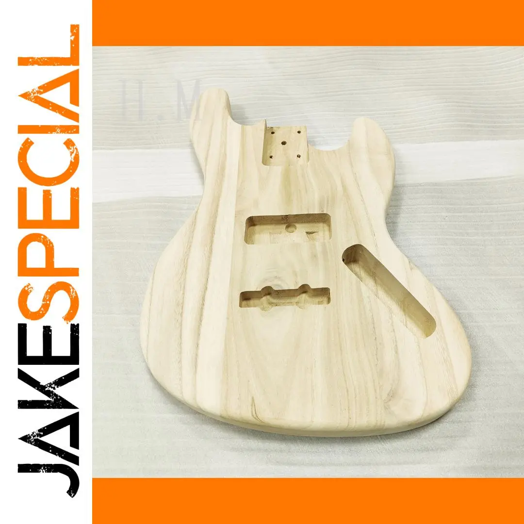 Natural DIY JB Electric Bass Body in Log Color 1 Natural DIY JB Electric Bass Body in Log Color