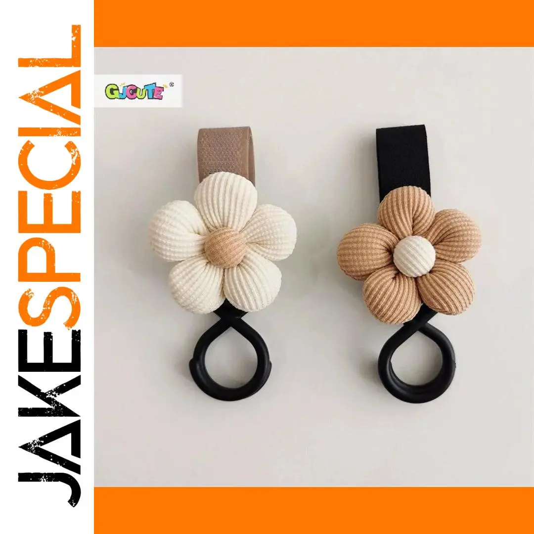 Flower-Themed Stroller Hook with 360° Swivel 1 Flower-Themed Stroller Hook with 360° Swivel