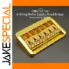 Gold Fixed Guitar Bridge for 6-String Guitars