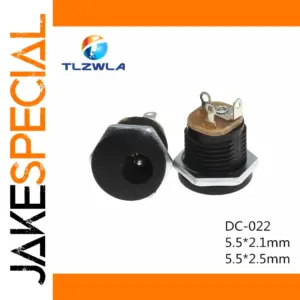 Bulk Set of 100 DC Power Sockets (5.5x2.1mm/2.5mm)