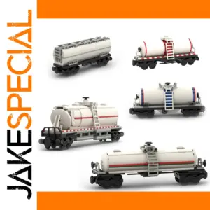 Miniature Industrial Tank Car Model for Trains