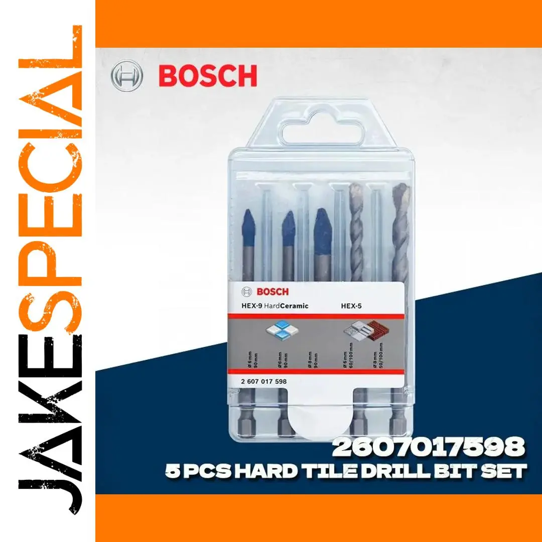 Bosch HEX-9 HardCeramic Impact Drill Bit Set 1 Bosch HEX-9 HardCeramic Impact Drill Bit Set