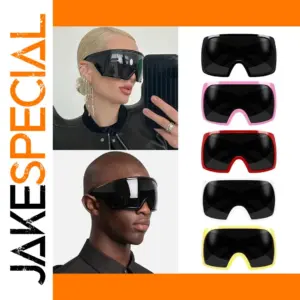 Bold Oversized Punk Sunglasses for Men and Women