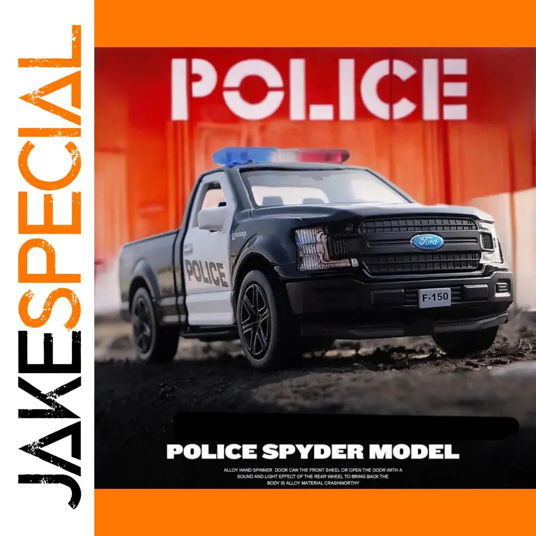 Ford F-150 Raptor Police Diecast Model 1:36 Scale 1 Ford F-150 Raptor Police Diecast Model 1:36 Scale