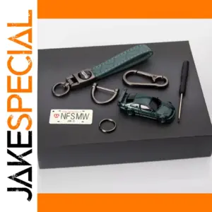 1/87 Scale Alloy Car Model in Green and Silver